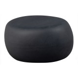 SIDETABLE CONCRETE LOOK OUTDOOR OVAL BLACK     - CAFE, SIDE TABLES